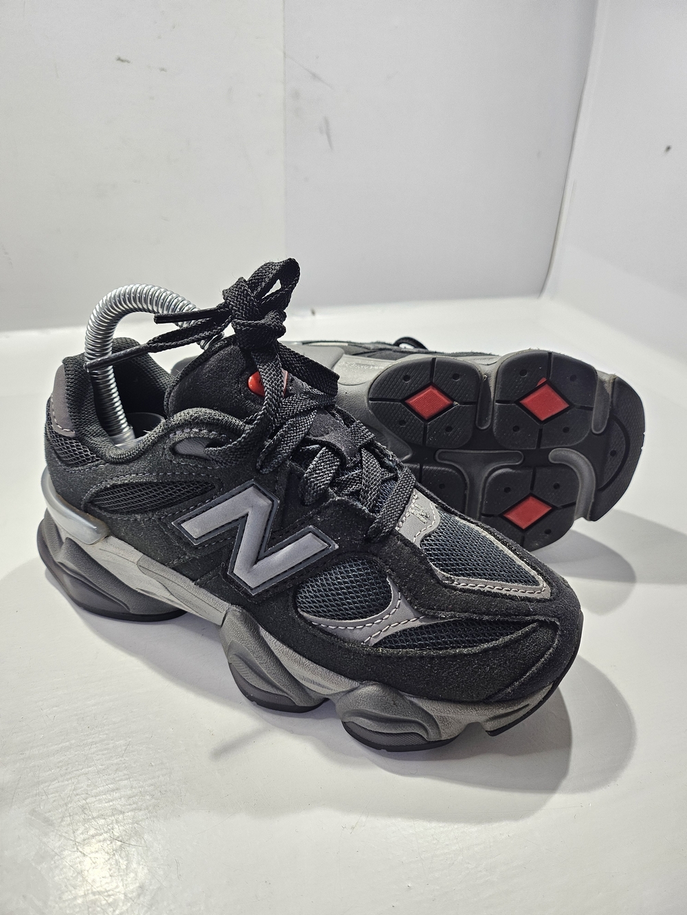 NEW BALANCE 9060 BLACK/CASTLEROCK TODDLER ATHLETIC SHOE SIZE 13M